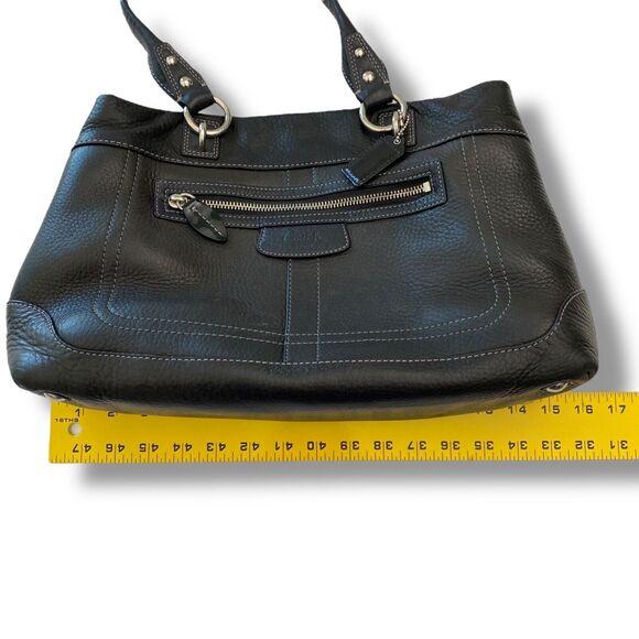 Coach Black Leather Satchel - Picture 16 of 16